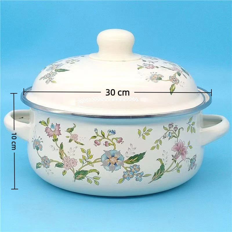 Eco-Friendly Porcelain Enameled Soup Pot – Durable & Multi-Purpose