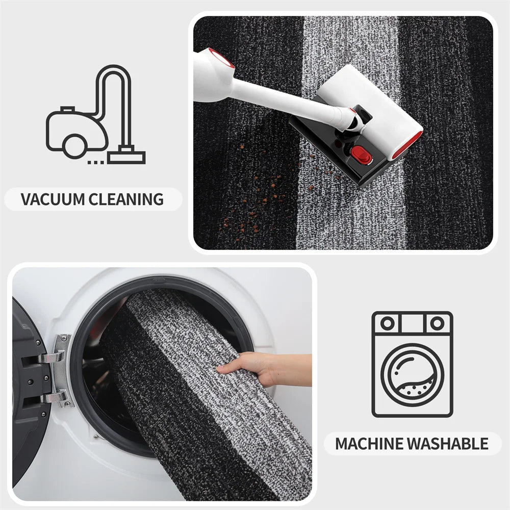 Indoor Non-Slip Entrance Door Mat Absorbent Low-Profile Welcome Rug Front Door Carpet