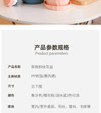 Round Thickened Plastic Flower Pot Set