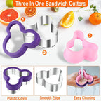 Stainless Steel Sandwich Cutter – Fun Animal Shapes, Food-Grade