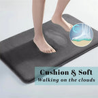 Super Absorbent Coral Fleece Bathroom Mat – Non-Slip, Quick-Dry, Soft and Comfortable Floor Mat for Bathroom and Door