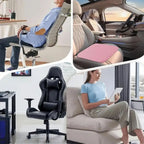 Memory Foam Seat Cushion – Removable, Washable Square Pad for Adults