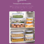 Transparent Plastic Refrigerator Storage Box – Multi-Size Options