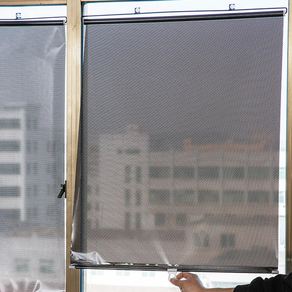 Universal Nail-Free Roller Blinds Blackout Curtains for Home & Office