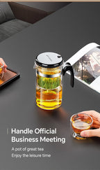 1.0L Transparent Heat-Resistant Glass Pot – Manual Blow Molded