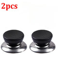 Universal Pot Lid Handle Knobs – Black & Silver, 5.5×3 cm