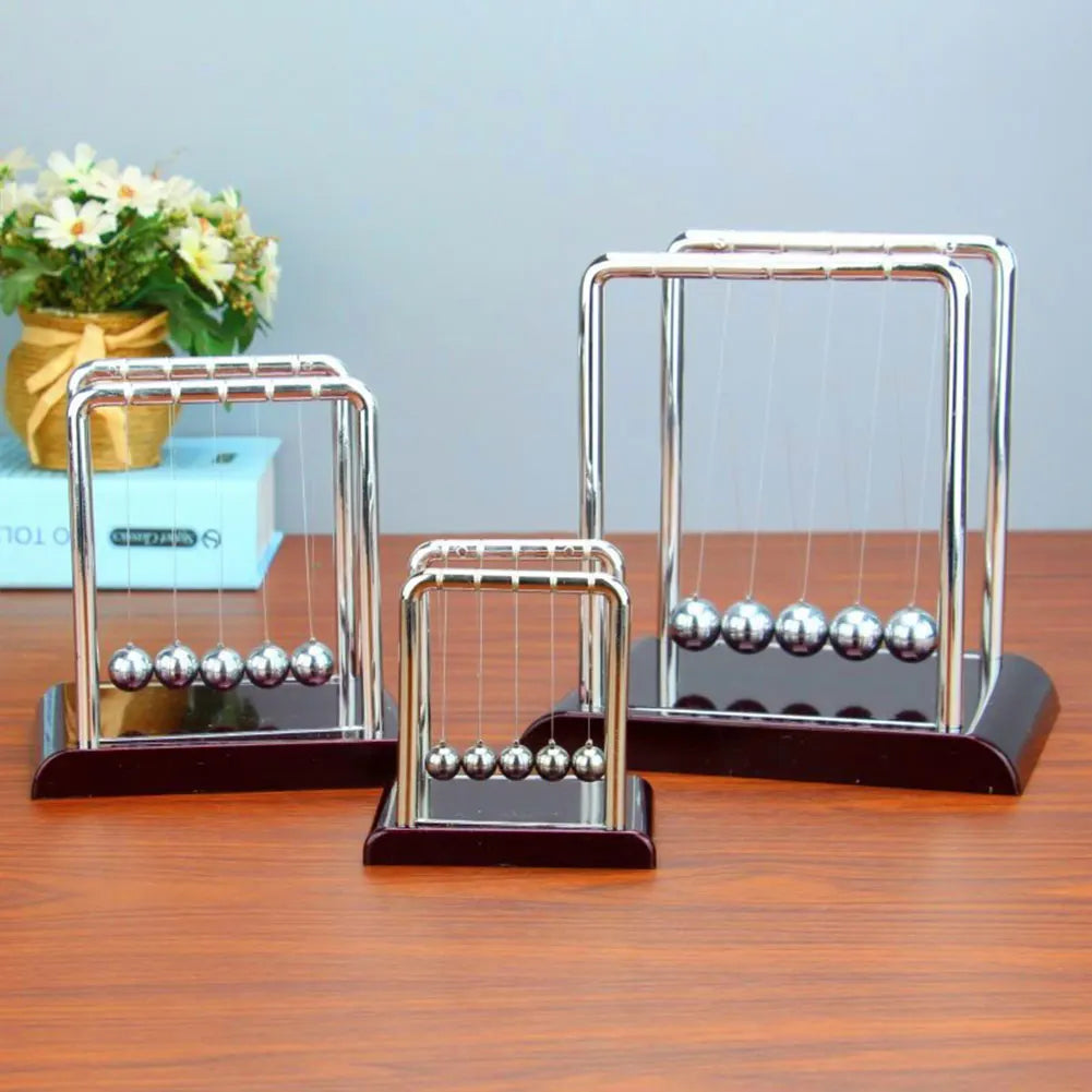 Newton Cradle Balance Steel Balls Physics Pendulum Desk Toy Stress Relief