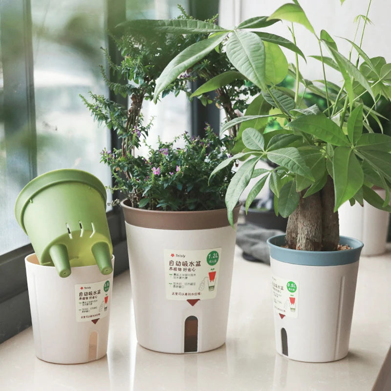 Double Layer Self-Watering Hydroponic Flower Pot