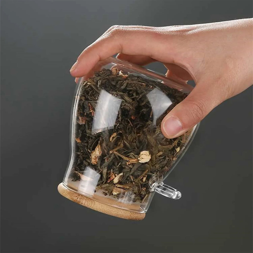 PDQ Glass Pantry Storage Container – Airtight Sugar & Spice Jar with Spoon