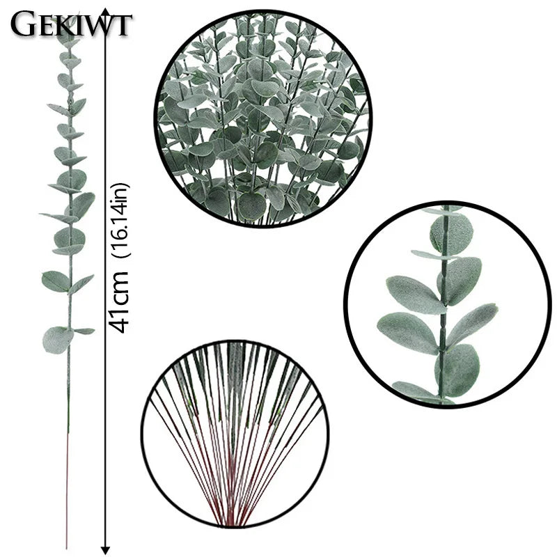 Artificial Eucalyptus Leaves Bouquet 41cm Decor