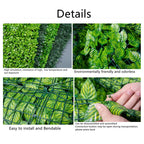 Amuixui Artificial Leaf Fence Panel Outdoor Privacy & Decorative Decor