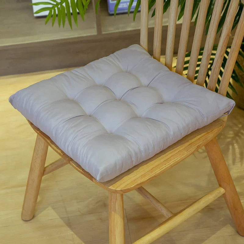 Square Anti-Decubitus Seat Cushion – Handmade Cotton Chair Pad