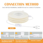 COB LED Strip Light 288 LEDs/M 220V AC IP67 Waterproof Warm/Natural/White