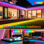 RGB LED Strip Light 108 LEDs/m 5V IP67 Waterproof Flexible Neon Lights
