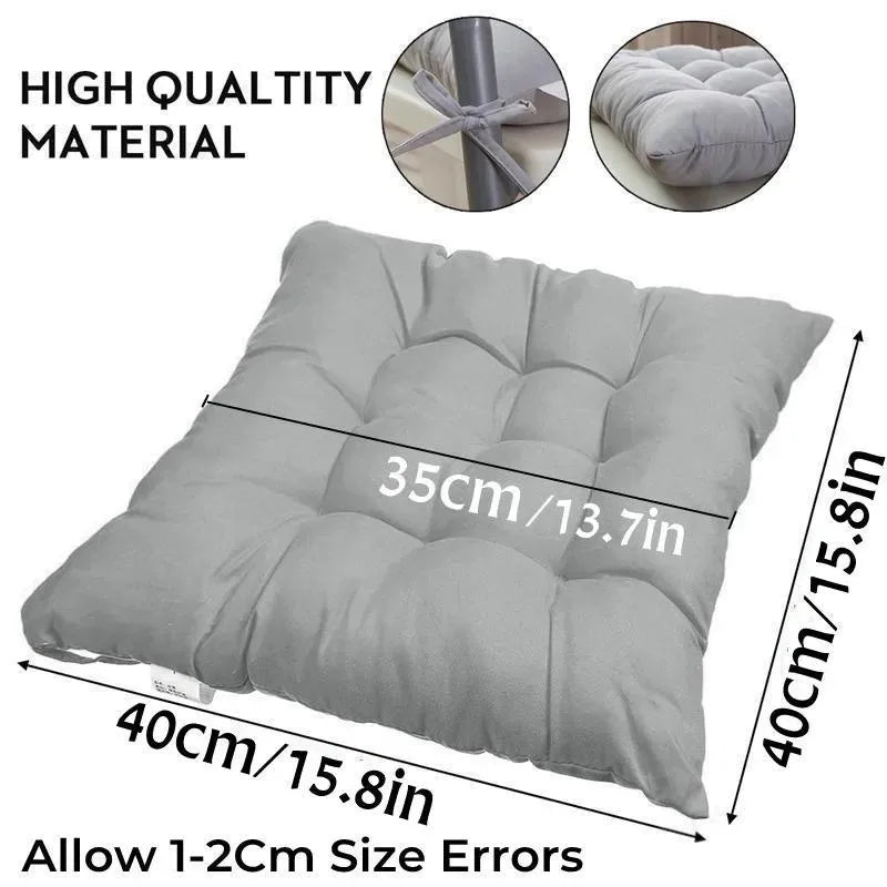 Square Anti-Decubitus Seat Cushion – Handmade Cotton Chair Pad