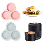 3-Hole Silicone Muffin & Egg Mold – Heat Resistant Bakeware
