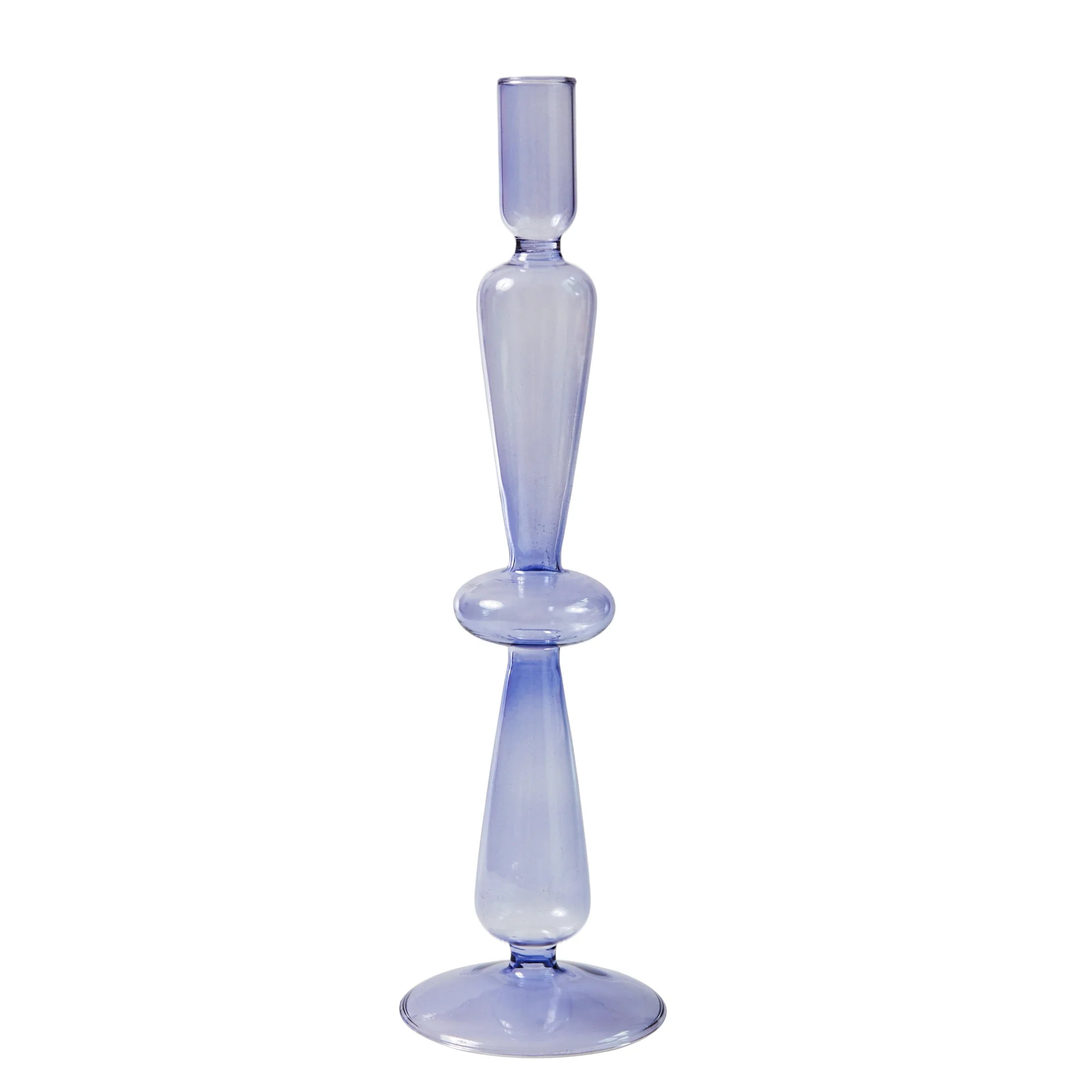 Handmade Nordic Glass Candlestick – Retro Candle Holder & Vase