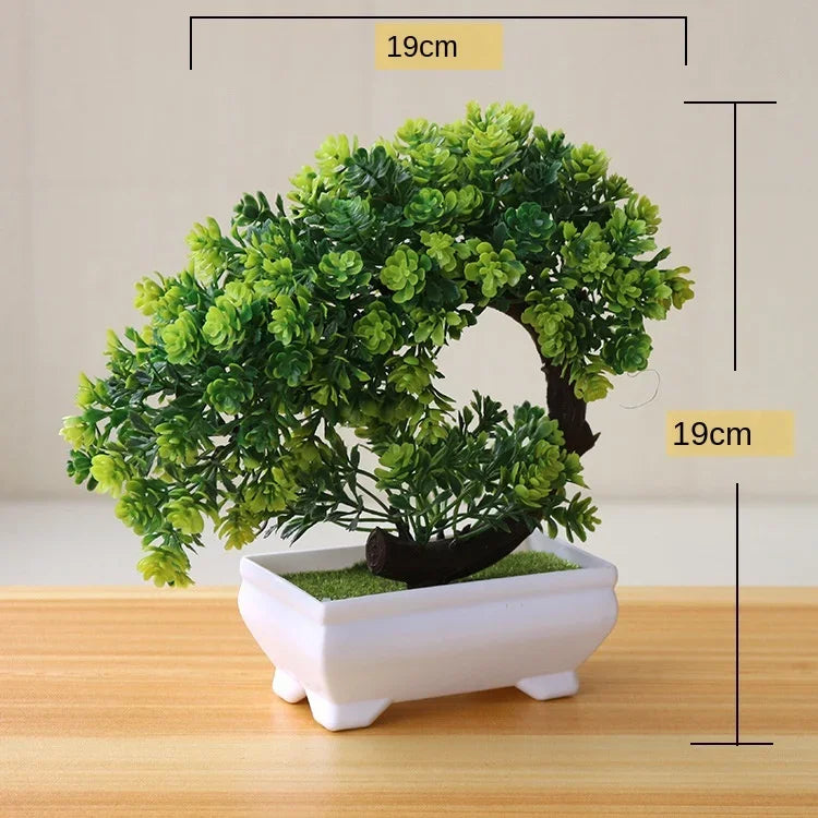 Artificial Bonsai Small Tree  Desktop Potted