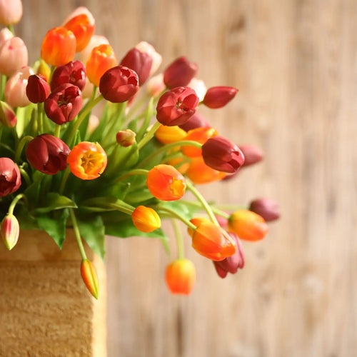 40cm Five-Headed Artificial Tulip Bouquet – Nordic Style