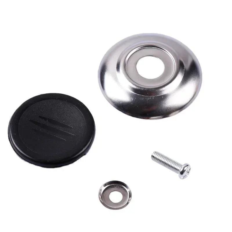 Universal Pot Lid Handle Knobs – Black & Silver, 5.5×3 cm