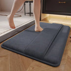 Super Absorbent Coral Velvet Bathroom Floor Mat – Non-Slip, Soft, Quick-Dry Door & Bath Mat