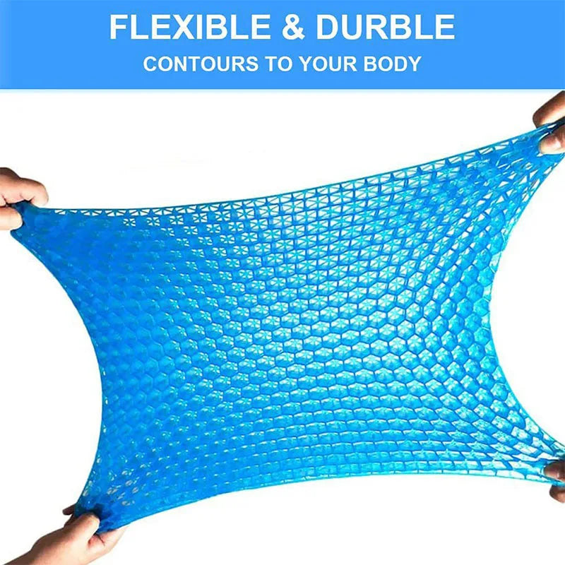 Gel Seat Cushion Honeycomb Non-Slip Ergonomic Back Tailbone Support