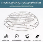 Eco-Friendly Stainless Steel Round Cooling & Steaming Rack – 6/7/8 Inch