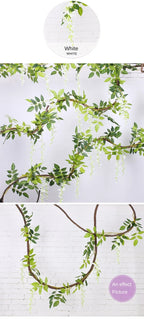 Artificial Wisteria Rattan Strings Indoor & Outdoor Bridal Shower Decor