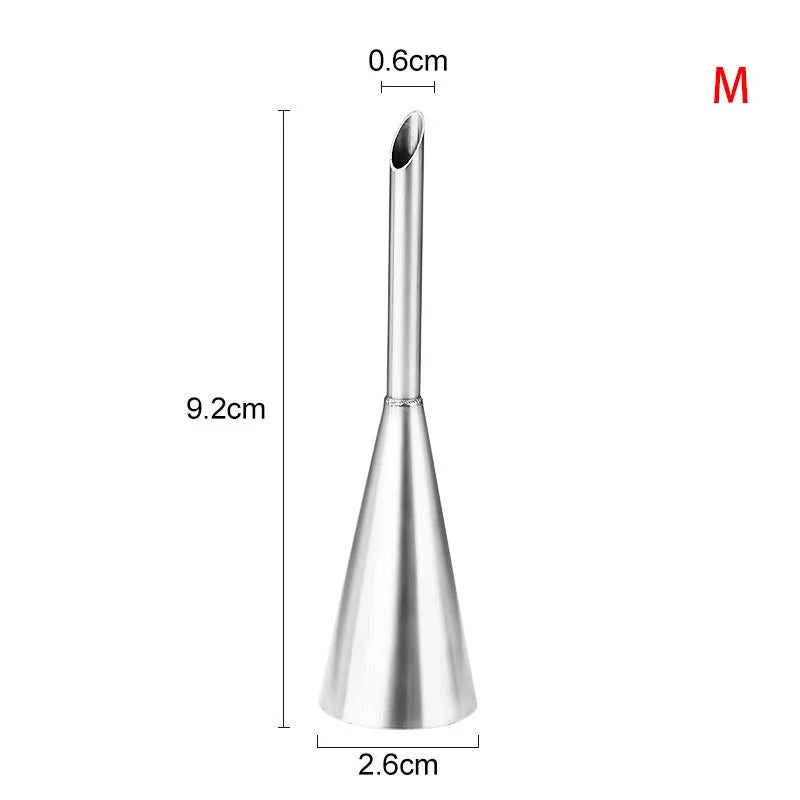 Choux Pastry Piping Nozzle – Stainless Steel Cream Puff & Éclair Tool