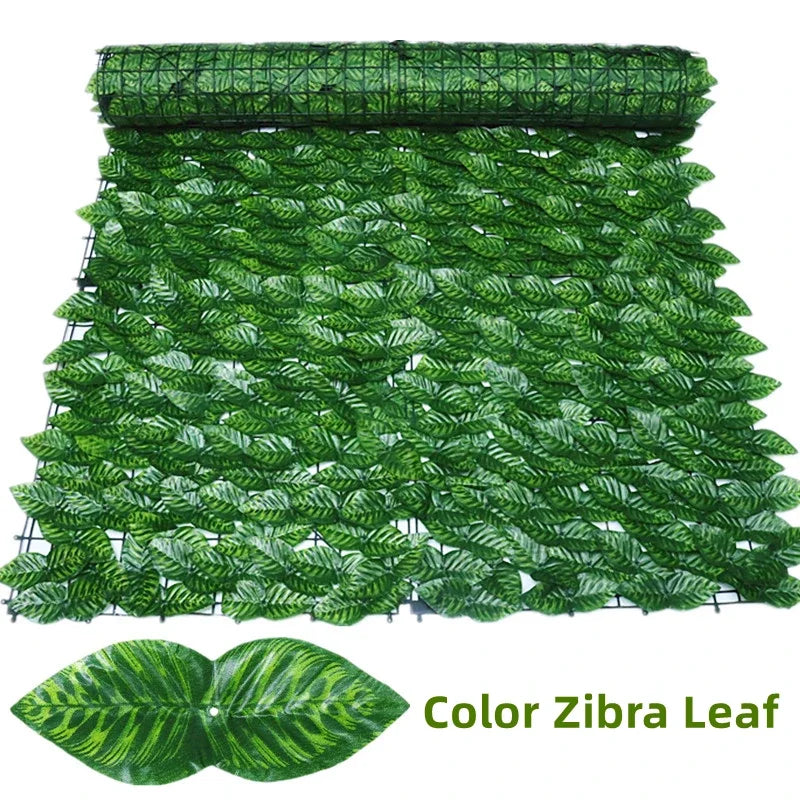 Amuixui Artificial Leaf Fence Panel Outdoor Privacy & Decorative Decor