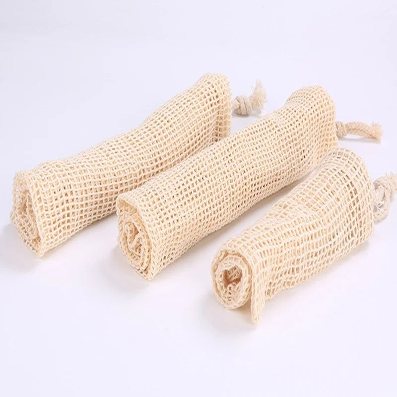 Reusable Cotton Mesh Vegetable Bags – 3 Sizes, Eco-Friendly Produce Storage