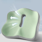 Memory Foam Seat Cushion with Massage & Removable Cover – Anti-Slip