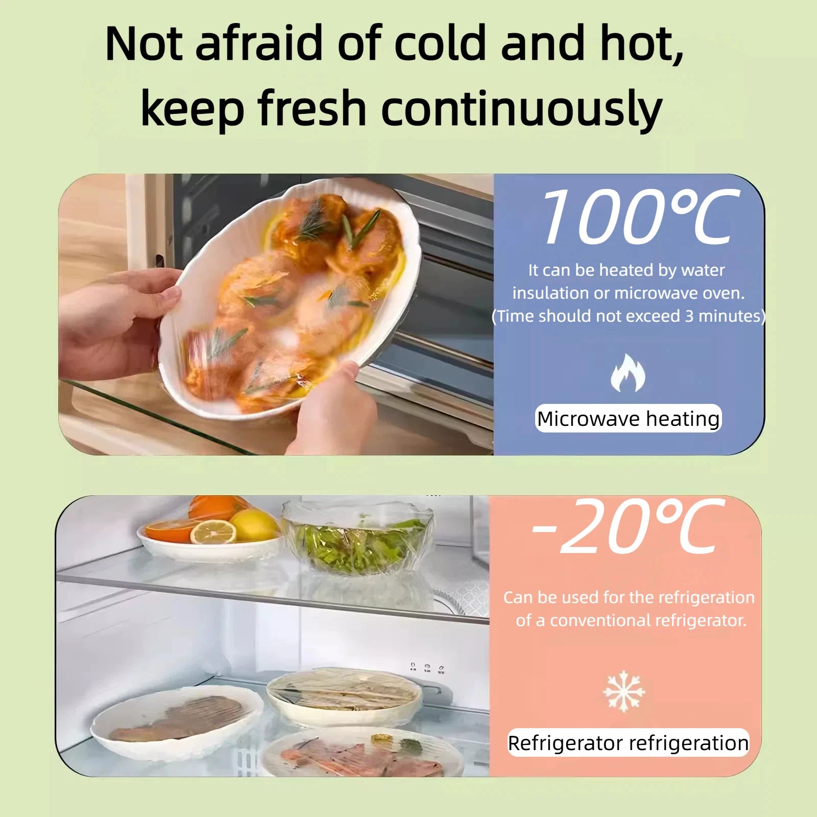 PE Vacuum-Sealed Bowl Covers – Food Freshness & Multi-Purpose Use