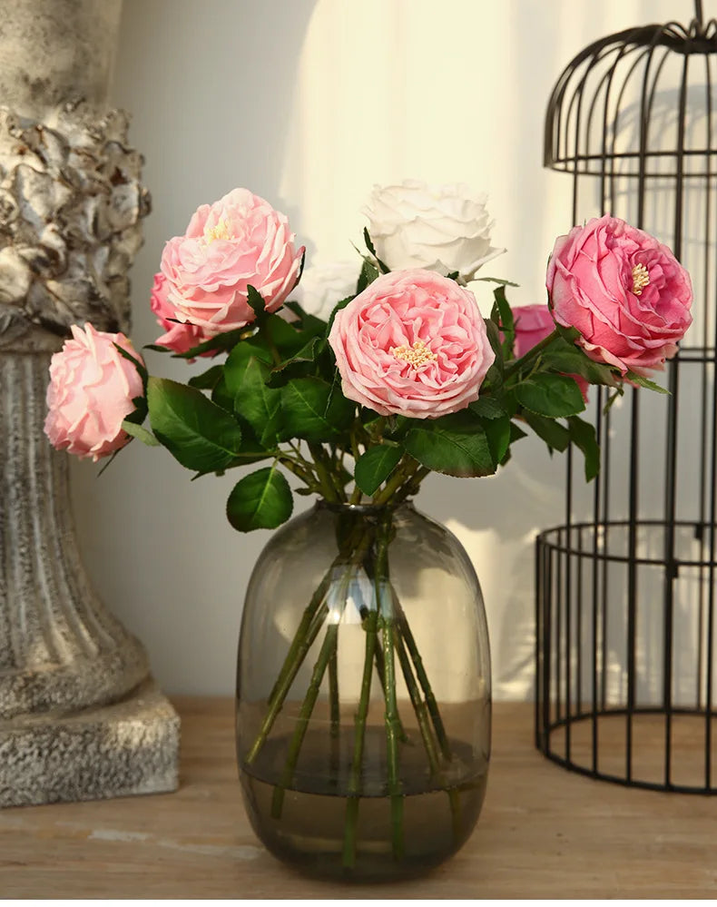 45cm Artificial Silk Rose Flower Indoor Home Decor for Events