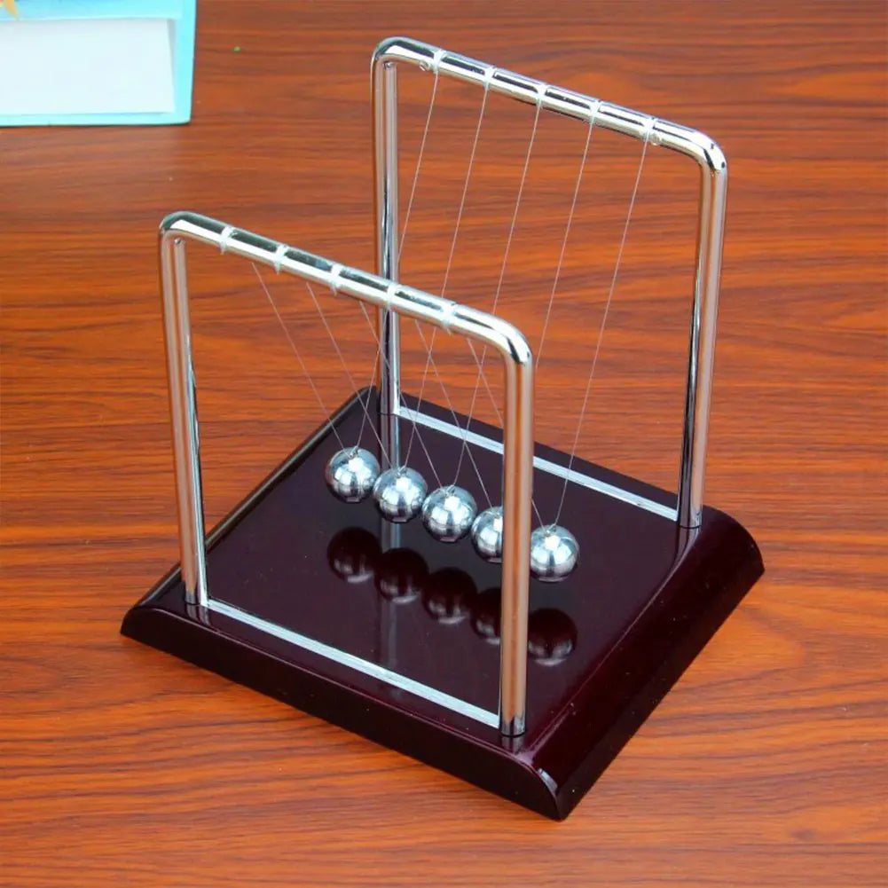 Newton Cradle Balance Steel Balls Physics Pendulum Desk Toy Stress Relief
