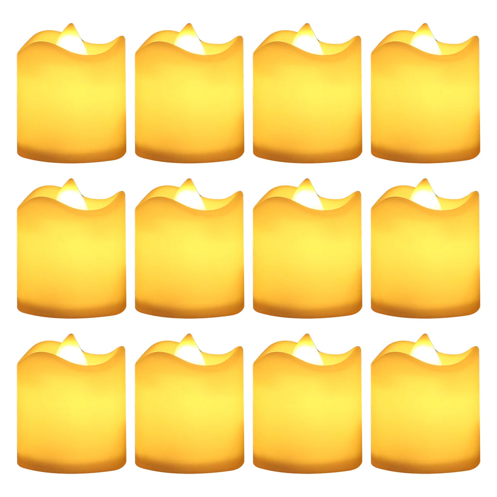 Flameless LED Pillar Candle Lamp Realistic Battery Operated