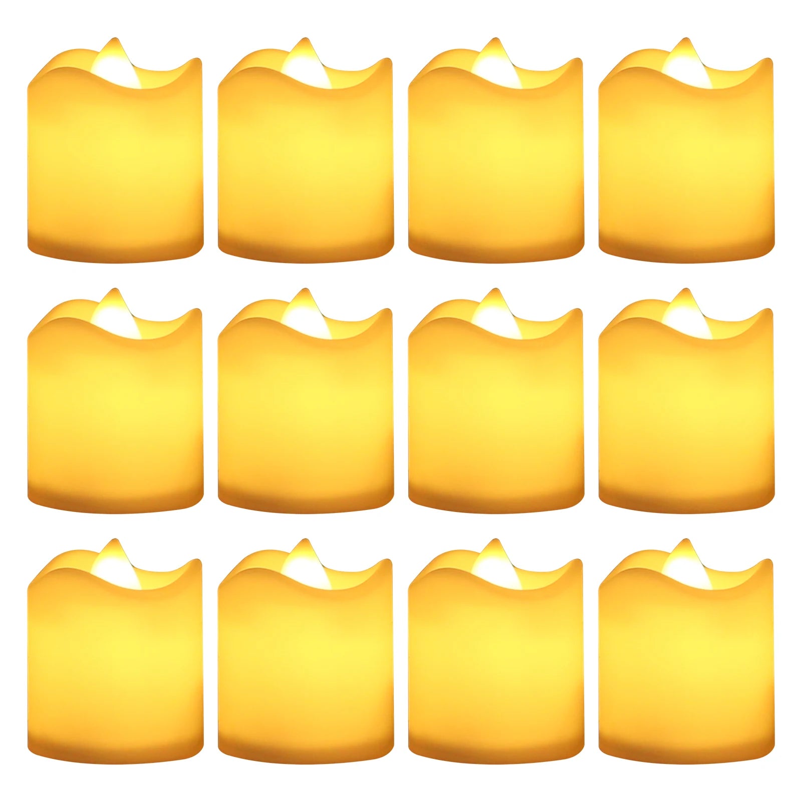 Flameless LED Pillar Candle Lamp Realistic Battery Operated