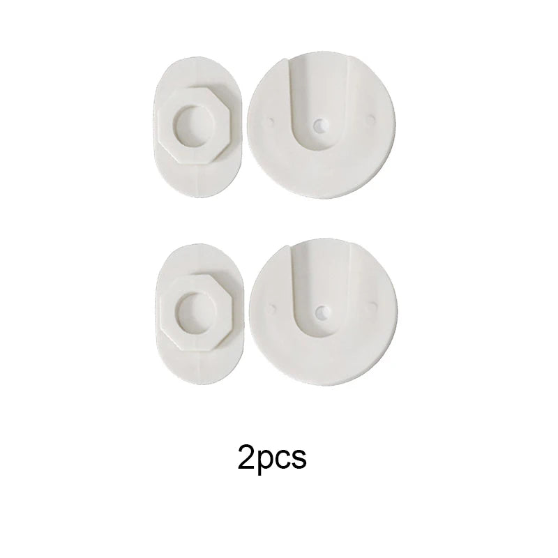 Wall-Mounted Plug-In Retainer – ABS Plastic Storage Holder for Home & Office
