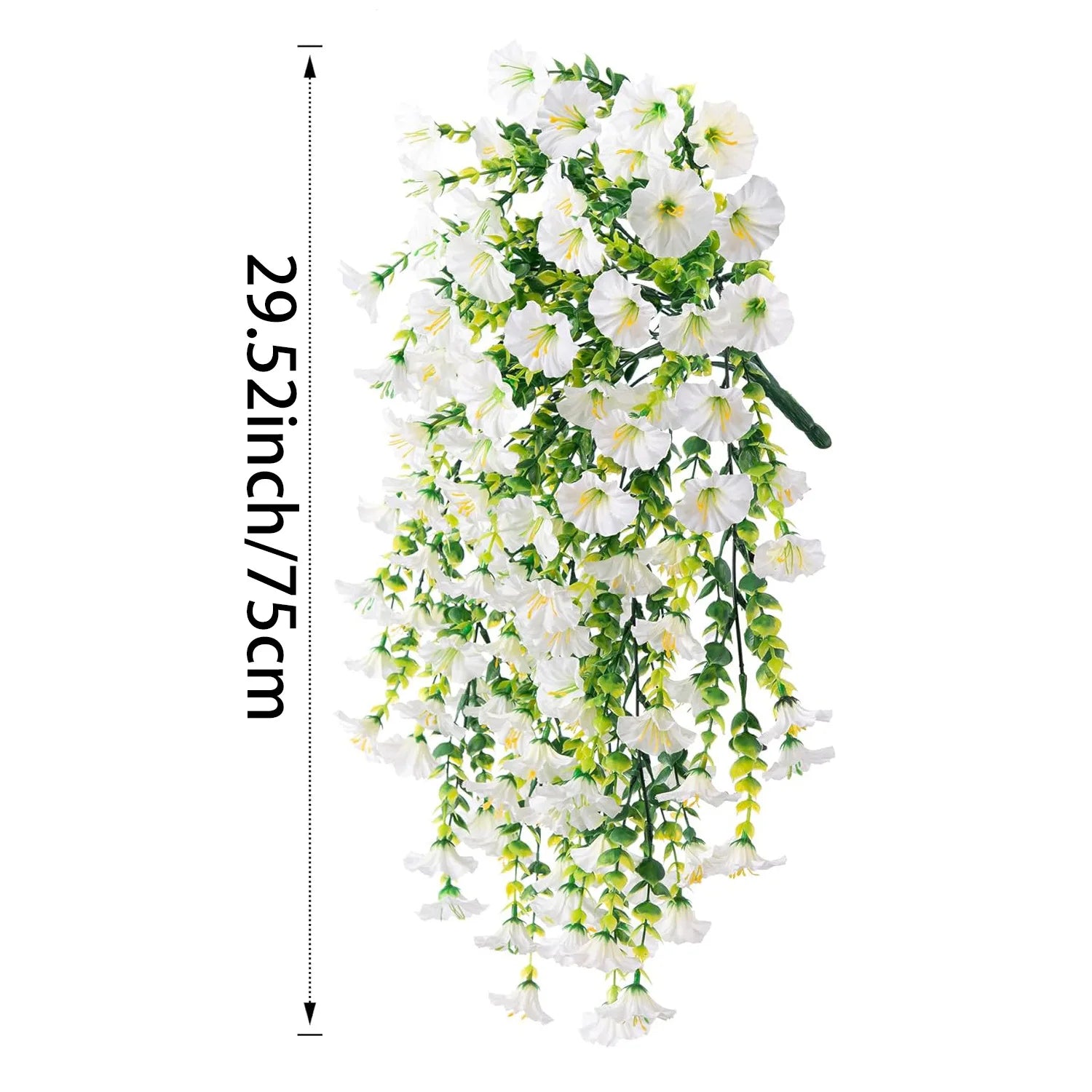 1pcs Artificial Morning Glory Wall Hanging – 75cm