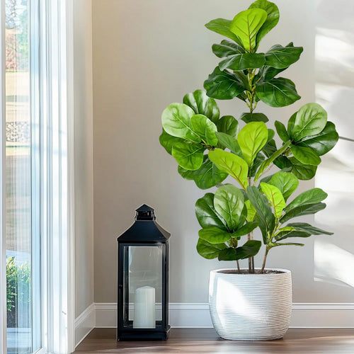 77–135cm Artificial Fiddle Leaf Ficus Fig Tree