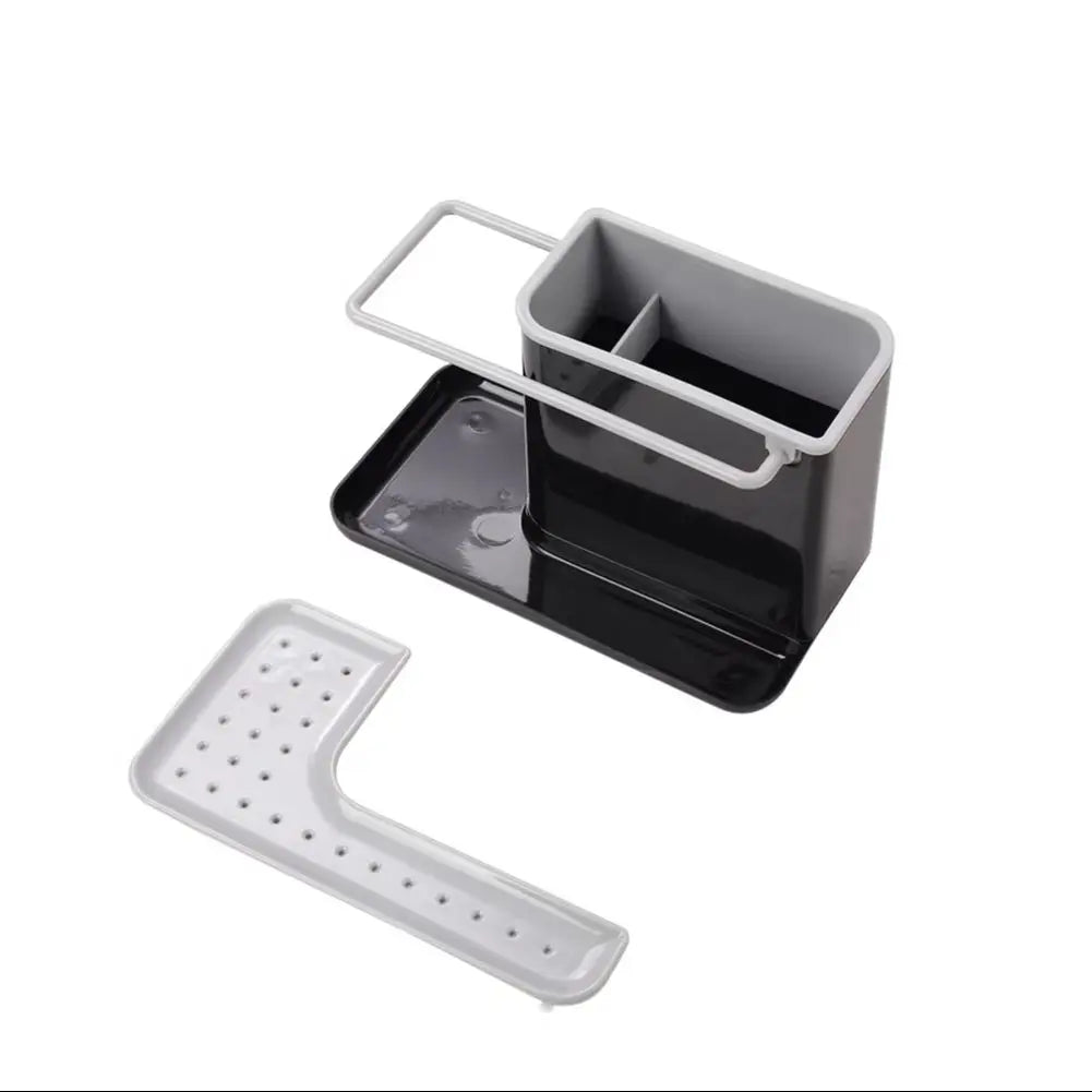 Livingandhome Sink Organiser – BPA-Free Kitchen Caddy with Drip Tray