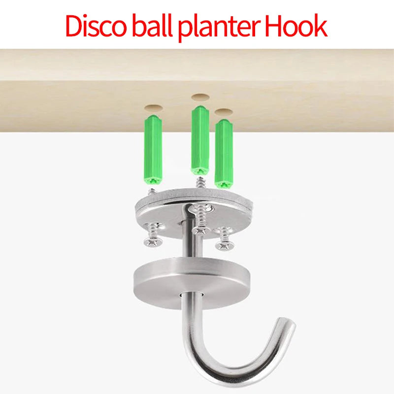 Disco Ball Self-Watering Hanging Planter Pot