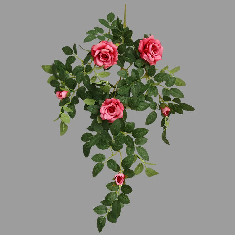 66cm Artificial Silk Rose Vine Indoor Wedding & Party Decor
