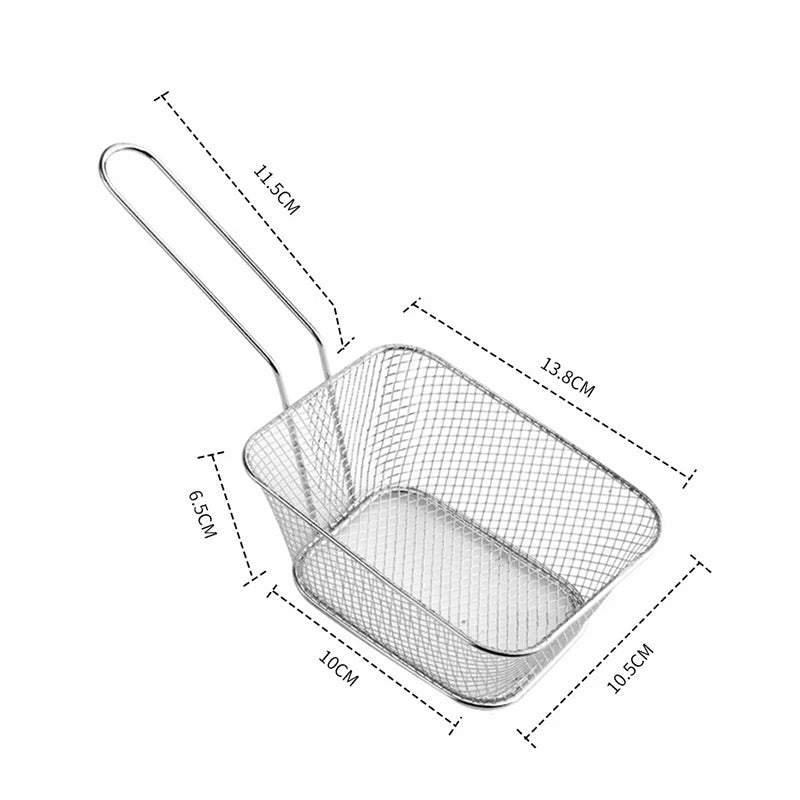 Eco-Friendly Stainless Steel French Fry Basket – Safe & Durable