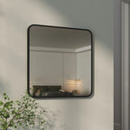 Modern Square Wall Mirror with Aluminum Alloy Frame Bathroom Decoration