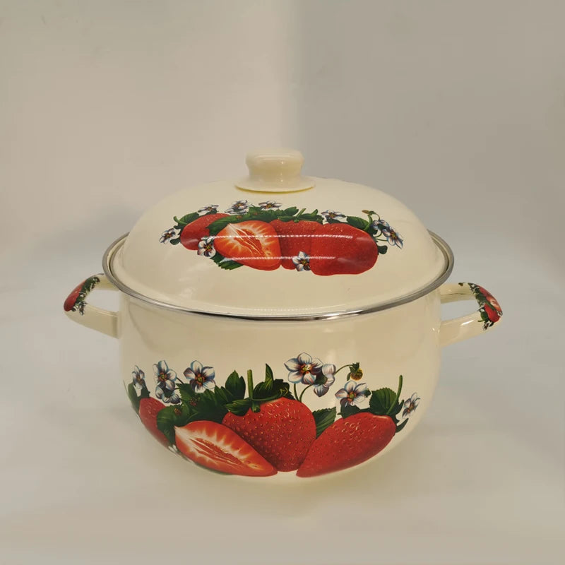 Eco-Friendly Porcelain Enameled Soup & Stock Pot – 26cm