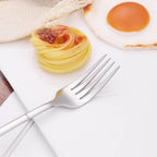 4/6 Piece Stainless Steel Flatware Set – Elegant Silver Dinner Cutlery