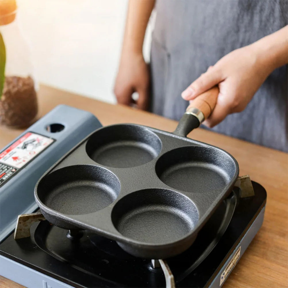 4-Hole Non-Stick Egg & Pancake Frying Pan