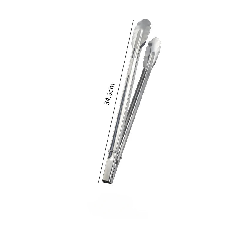 Eco-Friendly Stainless Steel Kitchen Tongs – Food Clip & BBQ Tool