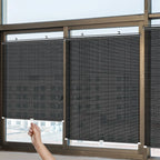 Universal Nail-Free Roller Blinds Blackout Curtains for Home & Office